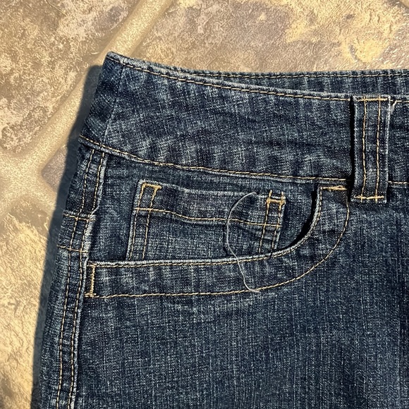 Contrast Jeans Denim Mini Skirt, size 13 - Picture 4 of 6